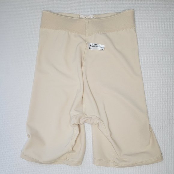 Maidenform Shapewear Shorts High Waist Small Cream Body Slimming Tight Flexees - Picture 6 of 11
